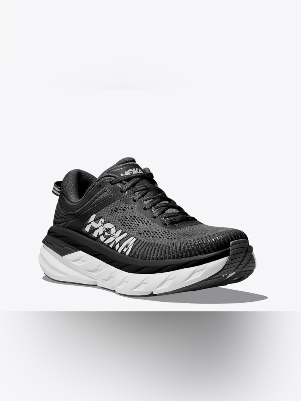 Hoka One One Women’s Bondi 7 Shoes, Black & White-size 9.5 NEW EUC🔥
